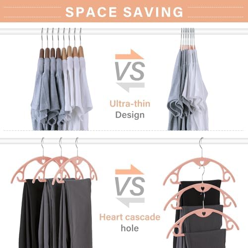 Velvet Hangers Felt Clothes Hangers 30 Pack - Image 6