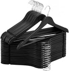 StorageWorks Wooden Coat Hangers, 30 Pack Wood Clothes Hanger for Closet by StorageWorks