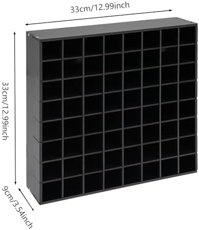 2 Pcs Paint Organizer, Wall-mountable Craft Paints Storage Rack, PVC Board,12.99X3.54X12.99 in,for DIY Crafters Spray Painters Studios, Galleries (Black) - Image 2