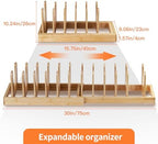 Bamboo Pots and Pans Organizer under Cabinet - Image 3