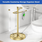 Hand Towel Holder, 304 Stainless Steel Heavy Duty S Shape Hand Towel Stand Free Standing Towel Bar for Bathroom Kitchen Countertop - Image 3