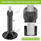 Patio Umbrella Stand Base for Umbrella Poles up to 2" - Image 3
