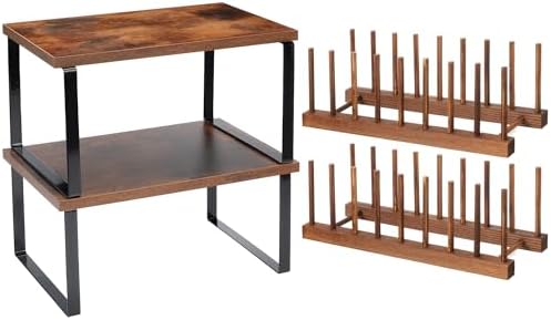 4 Pcs Kitchen Organizer Accessories Set for Cabinet, Deep, 11.8 x 7.9'' by Marsui