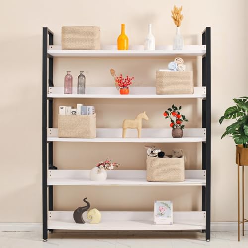 ICERZCZ Small Storage Baskets for Shelves Organizing, Woven Cotton Rope Baskets for Storage, Book Basket, Decorative Shelf Basket, 12.5"Lx9.1''Wx7.9''H (4 Packs) Mixed Brown - Image 2