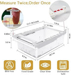 Refrigerator Organizers Storage Fridge Drawer, Storage Containers - 2pc(S) - Image 2