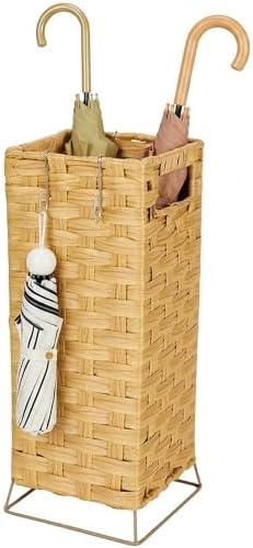 Rattan Umbrella Holder Basket Stand for Entryway by THORNIA