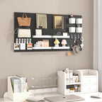 Pegboard Combination Kit, 8 Peg Boards and 30 Accessories Modular Hanging Black Pegboard for Wall, Office Organizer, Keys Holder, Nursery Storage, 44"x22" - Image 6