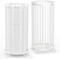 Bunoxea Toilet Paper Holder Stand, Freestanding Toilet Tissue Organizer, Minimalistic Storage Solution, Reserve Mega Rolls,Modern -2PACK White by Bunoxea