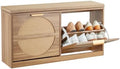 VEVOR Entryway Shoe Storage Bench 38.9" Wide 2-Tier Shoe Bench Rattan by VEVOR