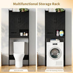 Garvee Over the Toilet Storage Cabinet with Adjustable Shelf, Black - Image 5
