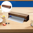 Wooden Cling Wraps Holder with Slide Cutter Storage Box - Image 7