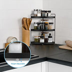Corner Shelf 3 Tier Bathroom Countertop Organizer ，Kitchen Bathroom Countertop Perfume Trays for Dresser Cosmetic Makeup Organization Standing Shelves Space Saving Holder - Image 7