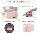 Pink Storage Bins 4 Pack Rectangular Rope Basket for Shelves - Image 7