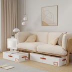 Yawinhe 48L Under Bed Storage Containers,4 Pack Blanket Bags,Beige - Image 2