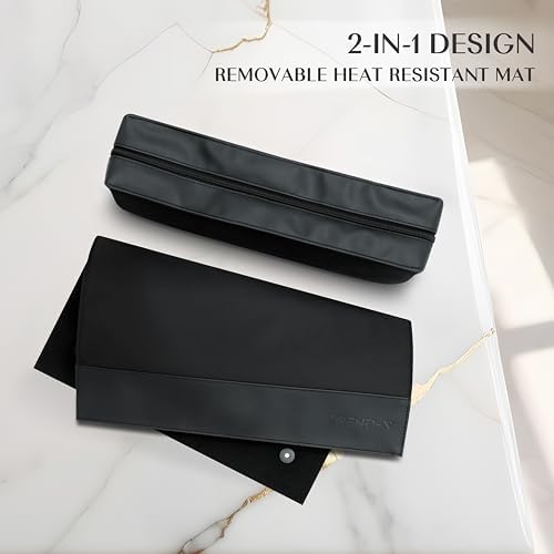 TREND-X Hair Styling Tools Organizer Bag with Heat-Resistant Mat - Image 4