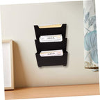 Sewroro Wall Hanging File Organizer for Receipts and Mail, Plastic Coffee - Image 6