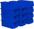 Akro-Mils 30224 AkroBins Plastic Storage Bins, 11"x 4"x 4", Blue, 12-Pack by Akro-Mils
