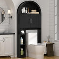 Spurgehom Over Toilet Storage Cabinet, Bathroom Arch Organizer, Black by Spurgehom