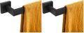 KOKOSIRI 20-Inch Single Towel Bar, Bathroom Kitchen Towel Holder, Wall Mounted SUS304 Stainless Steel Towel Rack, Matte Black, B4003BK-L20 (Pack of 2) by KOKOSIRI