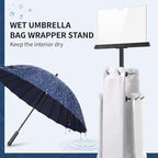 Wet Umbrella Stand with Free 400 Bags, 43" Metal Holder - Image 4