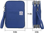 YOUSHARES 192 Slots Colored Pencil Case, Large Capacity Pencil Holder Pen Organizer Bag with Zipper for Prismacolor Watercolor Coloring Pencils, Gel Pens & Markers Artist (Blue) - Image 6