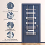 6-Tier Over The Door Pantry Organizer,Hanging Spice Rack,Grid Basket,White - Image 3