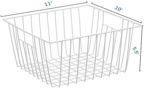 Freezer Storage Organizer Baskets, Household Refrigerator Chest Organization with Built-in Handles for Cabinets, Pantry, Closets, Bedrooms - Image 6