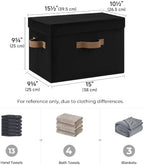 StorageWorks Fabric Storage Bins with Lids, Closet Storage Bins - Image 2