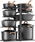 LAMU 8-Tier Heavy Duty Pots and Pans Organizer under Cabinet, 20.8" H by YourHome-OrganizationHelper