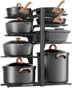 LAMU 8-Tier Heavy Duty Pots and Pans Organizer under Cabinet, 20.8" H by YourHome-OrganizationHelper