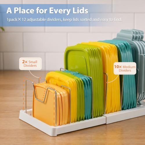 2 Pack Expandable Pot and Pan Organizers, 24 Adjustable Dividers - Image 4