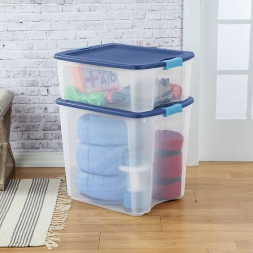 Sterilite Latch and Carry, Plastic Storage Bins w/Lids, 12 Gallon, 18-Pack - Image 3