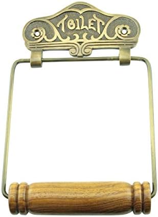 Renovators Supply Toilet Paper Holder - Antique Wall Mount Toilet Paper Holder - Sanitary Paper Holder - Vintage Bathroom Decor - Colonial Tissue Holder - Antique Brass, Victorian, Pack of 1 by RenovatorsSupplyManufacturing