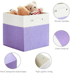 FinishingBo 13x13x13 Storage Cube Bins 4 Pack, Cube Shelf Baskets - Image 6