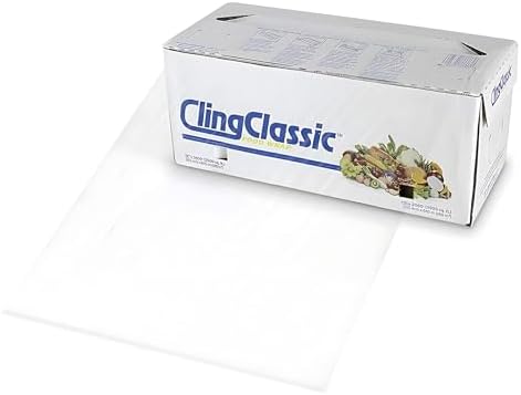 Cling Classic Plastic Wrap 12 in x 2000 ft Food Stretch Film Roll Clear ZipSafe Blade Cutter Easy to Cut Dispenser PVC BPA-Free Microwave & Freezer Safe Seal Home Commercial Use (12" x 2000') - Image 4