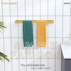 KOKOSIRI Towel Bar Brushed Gold Bath Towel Holder 20 Inch Kitchen Towel Hanger Rack Stainless Steel Bathroom Hardware Wall Mounted, 1 Pack B4008BG-L20 - Image 3