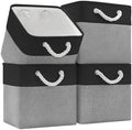 Patvingot 11-Inch Fabric Cube Storage Bins with Handles,4 Pack,Foldable by Patvingot