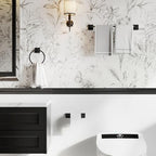 RUACQ Bathroom Accessories, 3-Piece Bathroom Hardware Set, Matte Black - Image 2