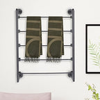 Wall Mount Display Rack Towels Holder Scarf Display Stand Bathroom Hanging Shelf - Image 4
