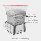 Compactor Vacuum Storage Bag & Semi-Rigid Cube, Closet Organizer, 125L - Image 5