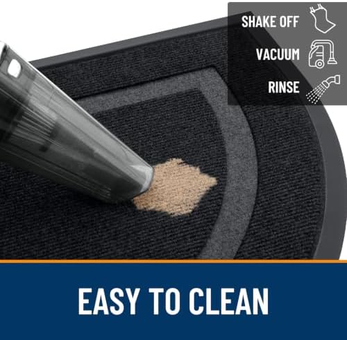 OLANLY Half Circle Front Door Mat Outside 59x34 All-Season Rubber Doormat - Image 6