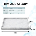 Real Natural Marble Tray for Bathroom, Vanity, Kitchen Counter & Desktop - Image 2