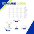 2 Sets Wall Grid Decorative Panel with Base for Photo Display - Image 2