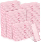 Fainne 80 Pieces Back to School Plastic Pencil Boxes Pencil Case Bulk Frosted Clear Multi Colored Pens Holder Stackable Container with Lid & Snap for Stationery Office Classroom(Pink) by Fainne