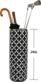 24''H Porcelain Ceramic Umbrella Stand Umbrella Holder - Image 4
