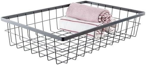 G.E.T. WB-1814-MG Urban Renewal 17.75" x 11.25" Wire Basket, 4" Tall, Metal by Unknown