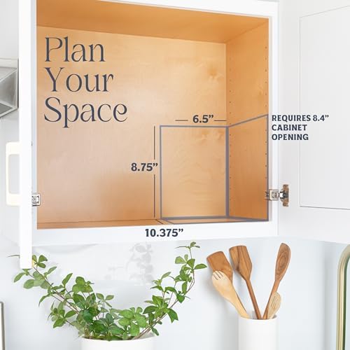 Pull Out Spice Rack for Cabinet, Spice Organizer 8-1/2"W x10-3/8"D x8-7/8"H - Image 5