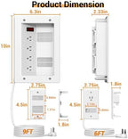 3 Usage Modes in Wall Cable Management Kit with Recessed Power, 4 Outlets - Image 7