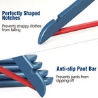 TOPIA HANGER Premium Wooden Hangers 16 Pack Blue/Red Heavy Coat Hanger - Image 2
