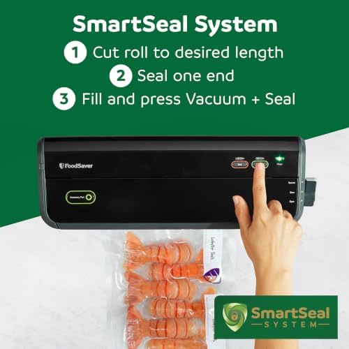 FoodSaver Heavy Duty Vacuum Sealer Rolls, 4 Pack 8" x 17.5' Rolls (70 Total Feet), 30% Thicker BPA-Free Bags for Food Storage, Sous Vide, Meal Prep - Image 6